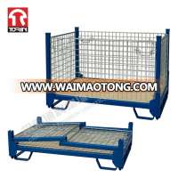 TORIN SWK8004 Collapsible Steel Pallet Cage Metal Mesh Storage Folding Cages