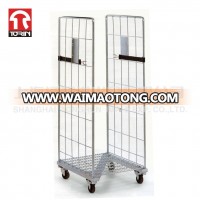 TORIN SWK1011 Wholesale High Quality 300KG roll cage trolley metal storage roll cage with wheels